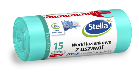 Stella Worki łazienkowe z uszami FRESH - o świeżym zapachu 15L 30szt