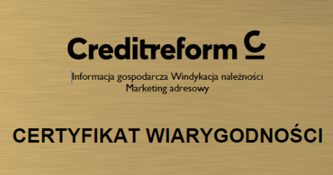 Certyfikat Wiarygodności dla Stella Pack