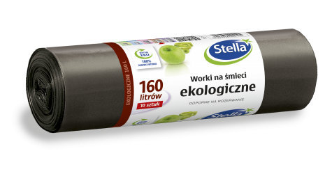 Worki na śmieci EKOLOGICZNE 160L 10szt