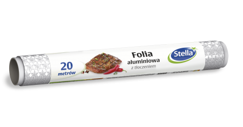 Folia aluminiowa z tłoczeniem 20m rolka