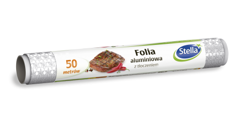 Folia aluminiowa z tłoczeniem 50m rolka