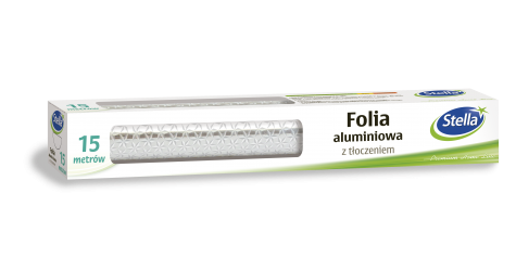 Folia aluminiowa z tłoczeniem 15m box