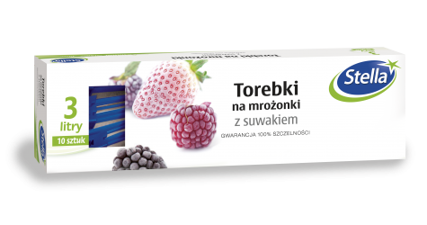 Torebki na mrożonki z suwakiem 3L 10szt box