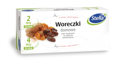 Woreczki domowe 2L x 30szt oraz 4L x 30szt box