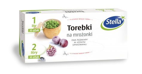 Torebki na mrożonki 1L x 30szt oraz 2L x 30szt box