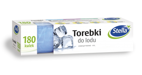Torebki do lodu 180 kulek XXL box